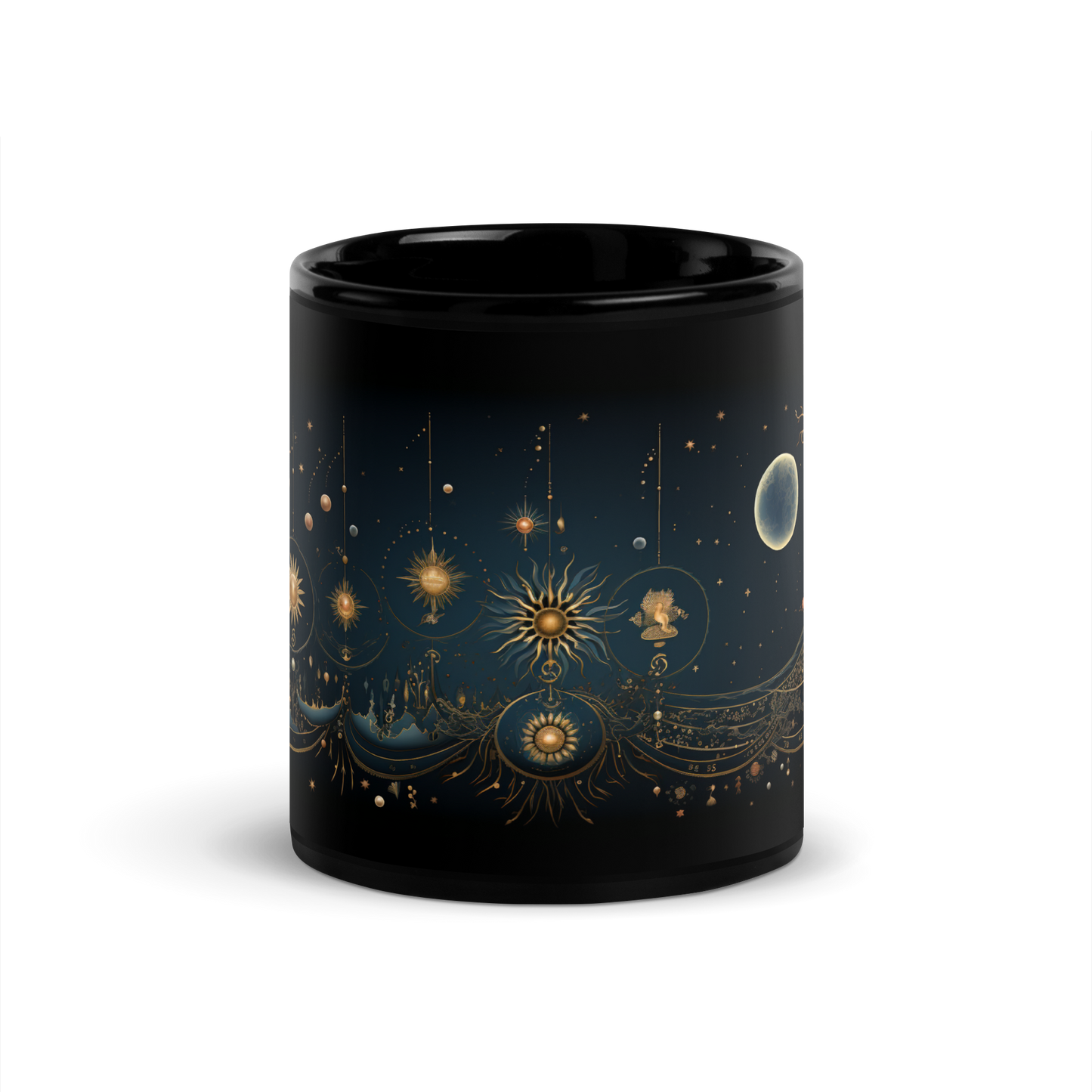 Gypsy Soul: Soleil and Moonlight Coffee Mug - Embrace the Mystical Harmony of Sun and Moon