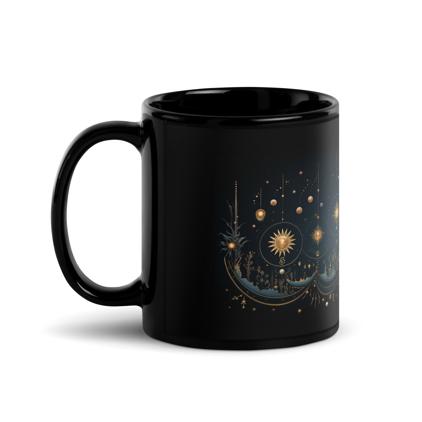 Gypsy Soul: Soleil and Moonlight Coffee Mug - Embrace the Mystical Harmony of Sun and Moon