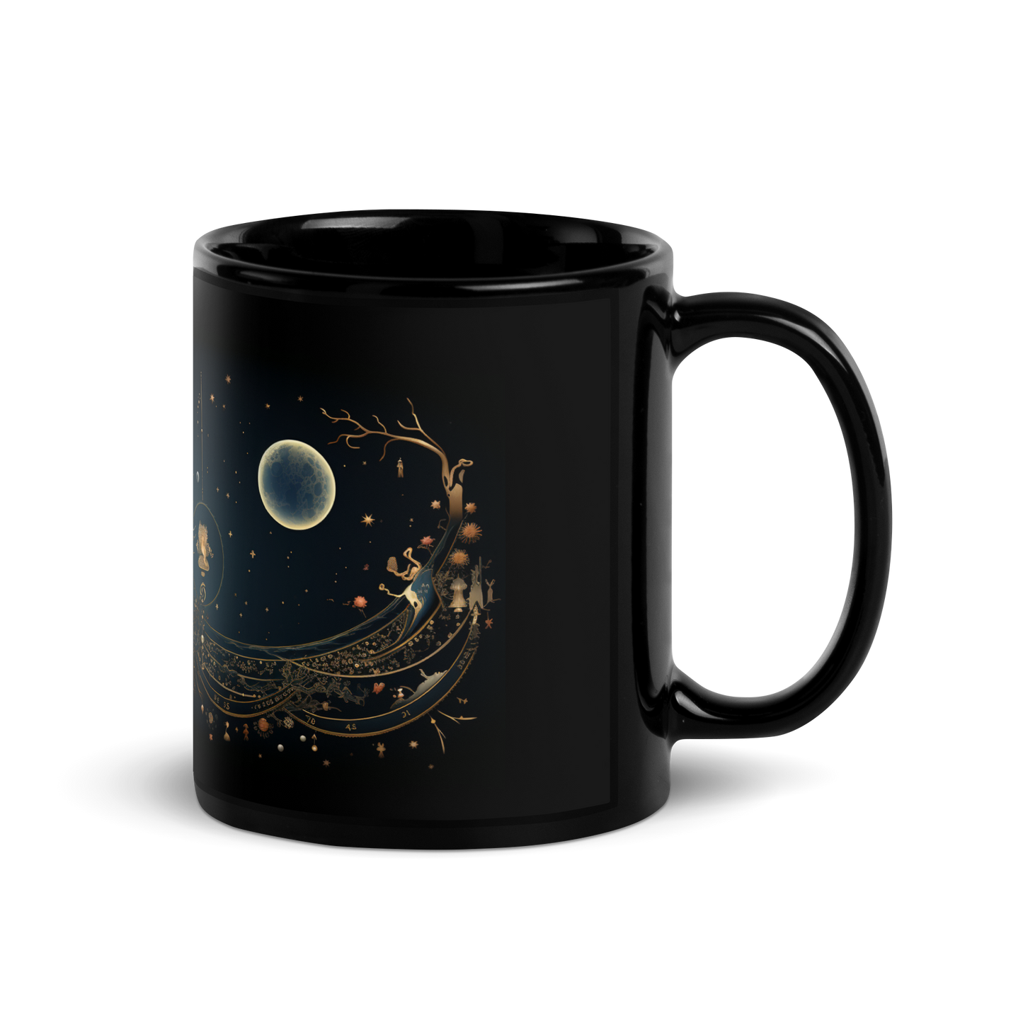 Gypsy Soul: Soleil and Moonlight Coffee Mug - Embrace the Mystical Harmony of Sun and Moon