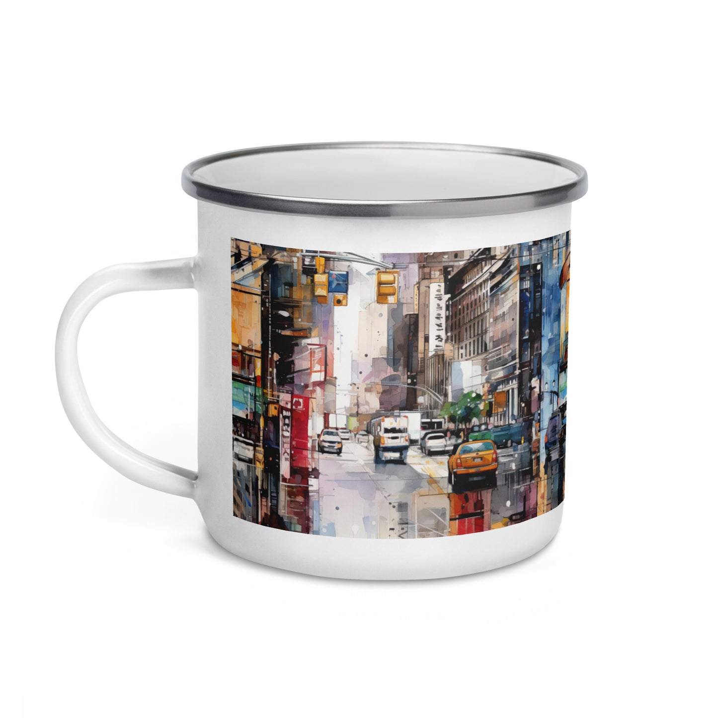 Urban Exploration: Vibrant City Life and Iconic Landmarks Coffee Mug for Urban Adventurers