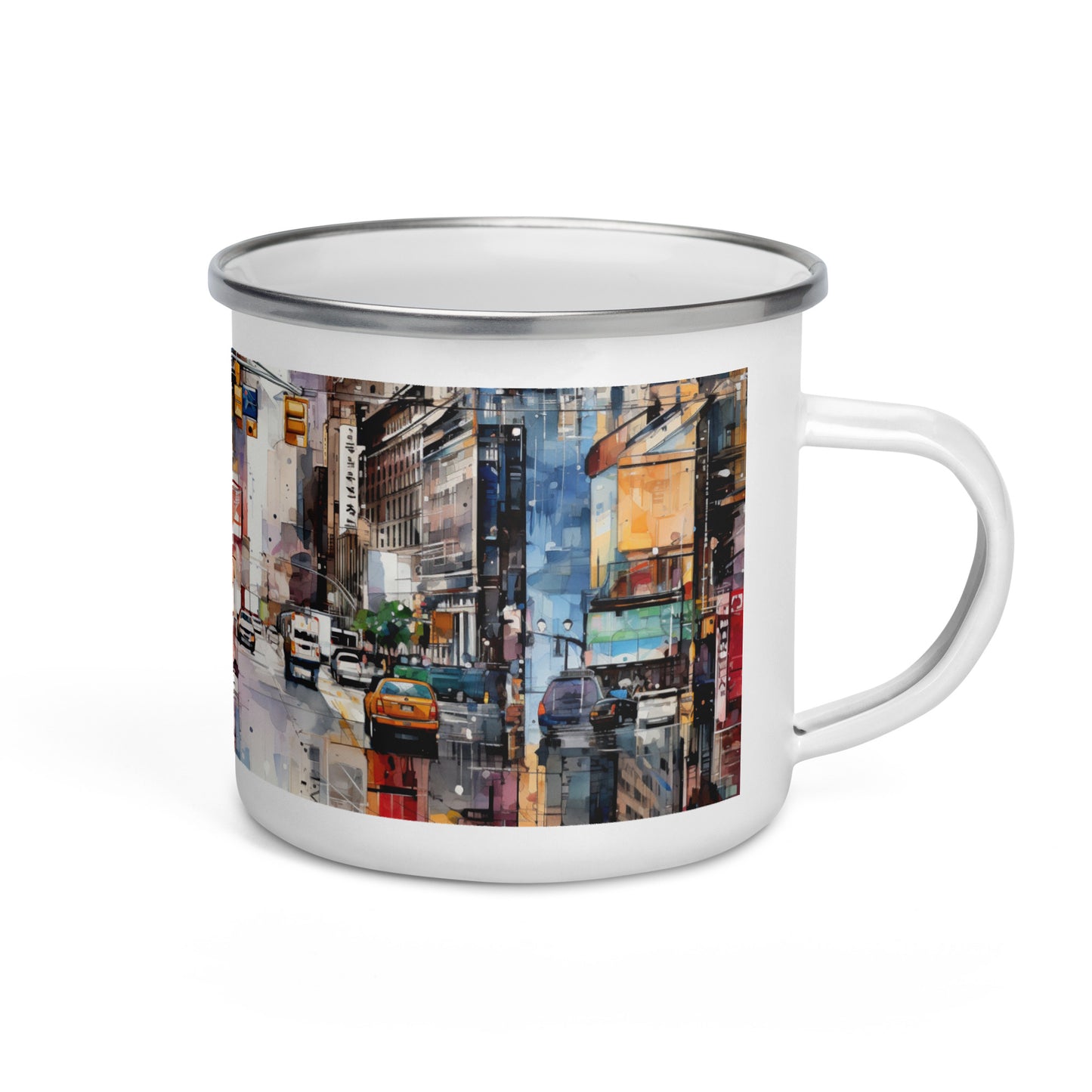 Urban Exploration: Vibrant City Life and Iconic Landmarks Coffee Mug for Urban Adventurers