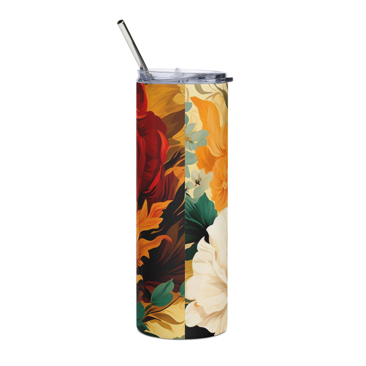 Blossom Bliss Tumbler: Sip from a Symphony of Blooms - Floral Paradise on the Go