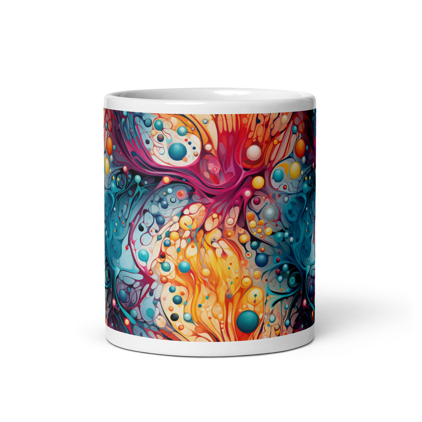 Energetic Molecules: Science Lover's Coffee Mug - Explosions of Knowledge and Inspiration