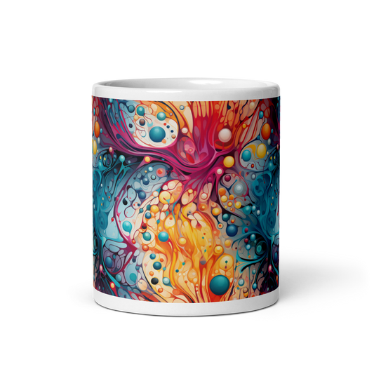 Energetic Molecules: Science Lover's Coffee Mug - Explosions of Knowledge and Inspiration