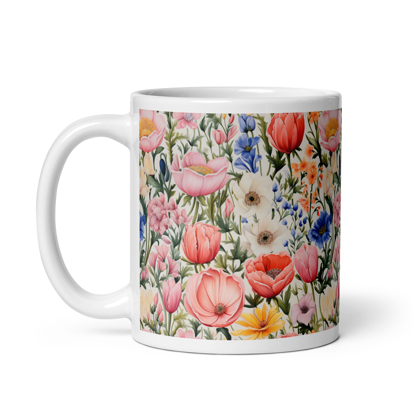 Enchanting Blooms: Blooming Garden Floral Coffee Mug - Embrace the Beauty of Nature