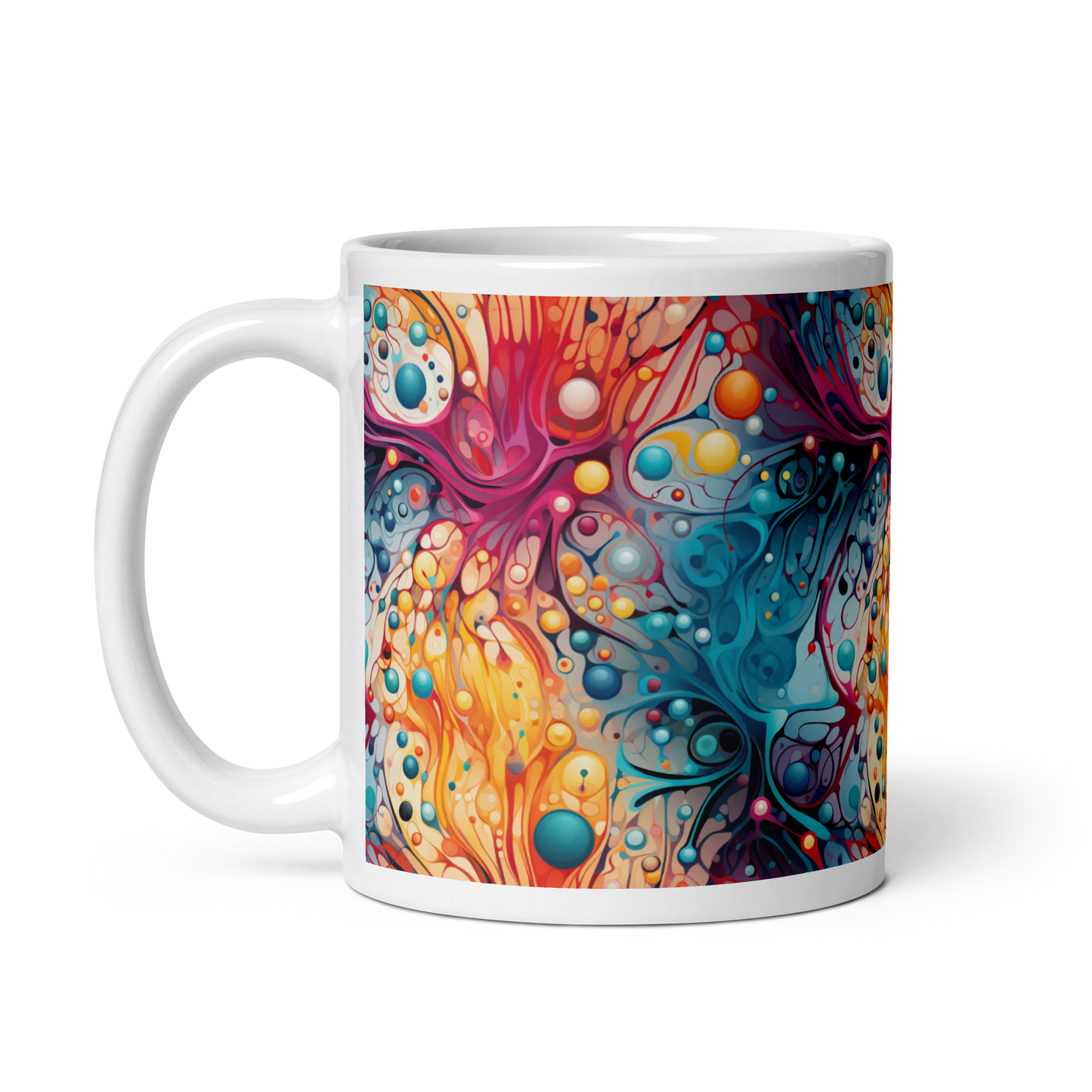 Energetic Molecules: Science Lover's Coffee Mug - Explosions of Knowledge and Inspiration