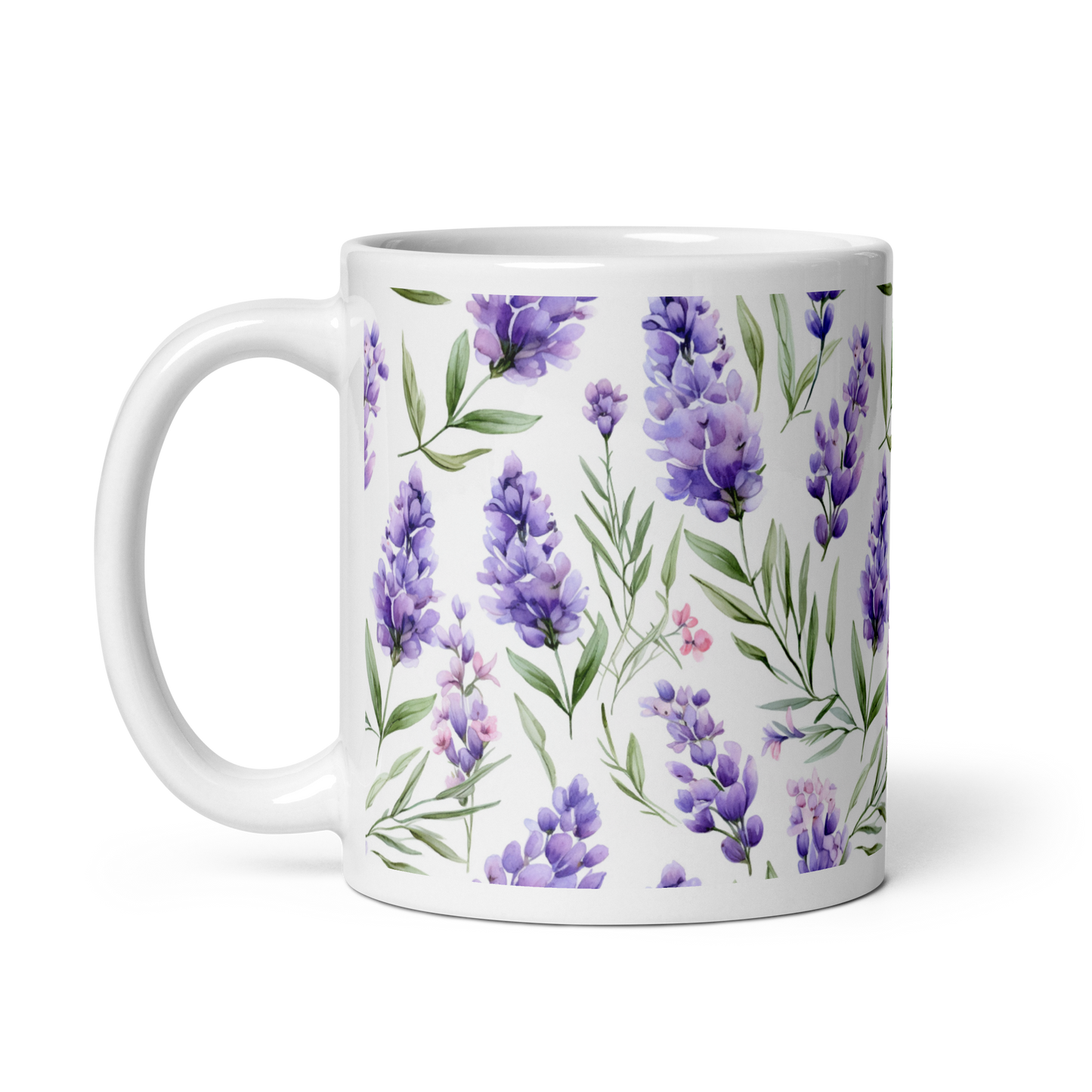 Lavender Dreams: Floral Colors Coffee Mug - Serene Tones for Soothing Sips