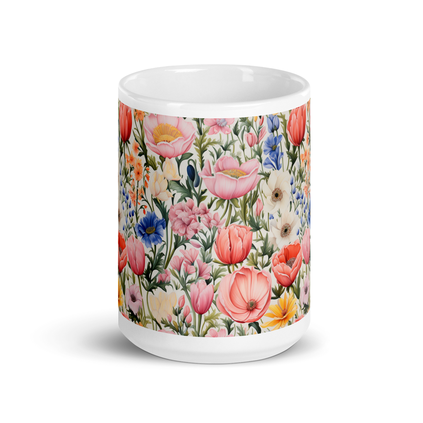 Enchanting Blooms: Blooming Garden Floral Coffee Mug - Embrace the Beauty of Nature