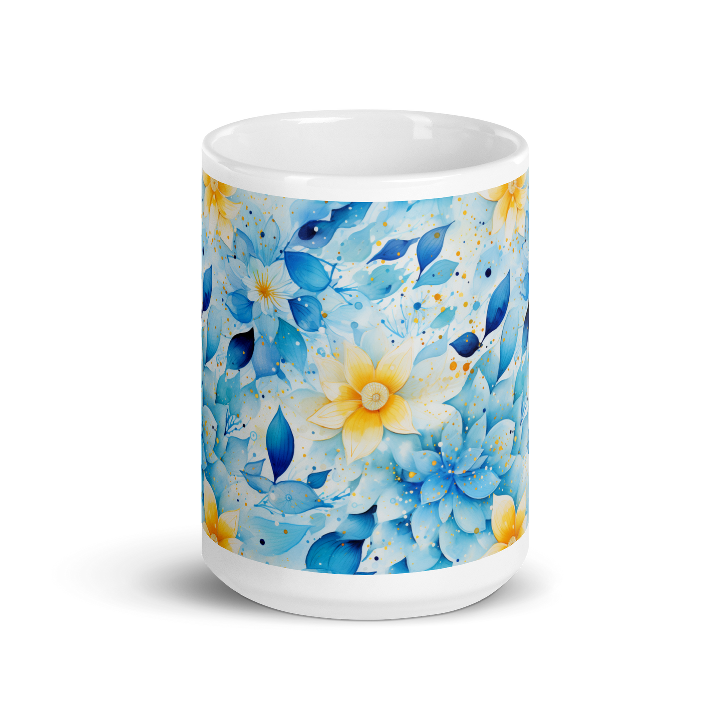 Whimsical Blossoms: Floral Coffee Mug - Embrace the Playful Beauty of Flowers