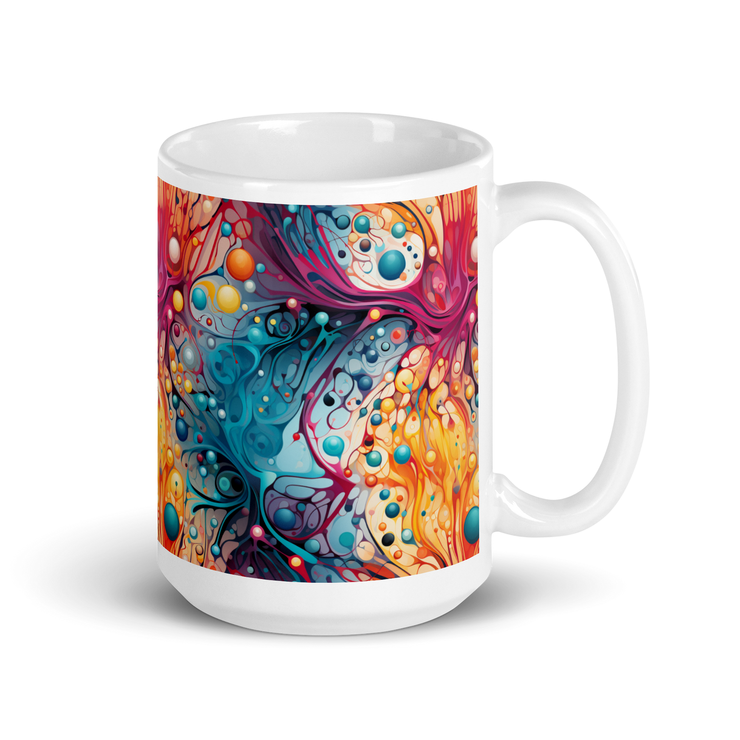 Energetic Molecules: Science Lover's Coffee Mug - Explosions of Knowledge and Inspiration