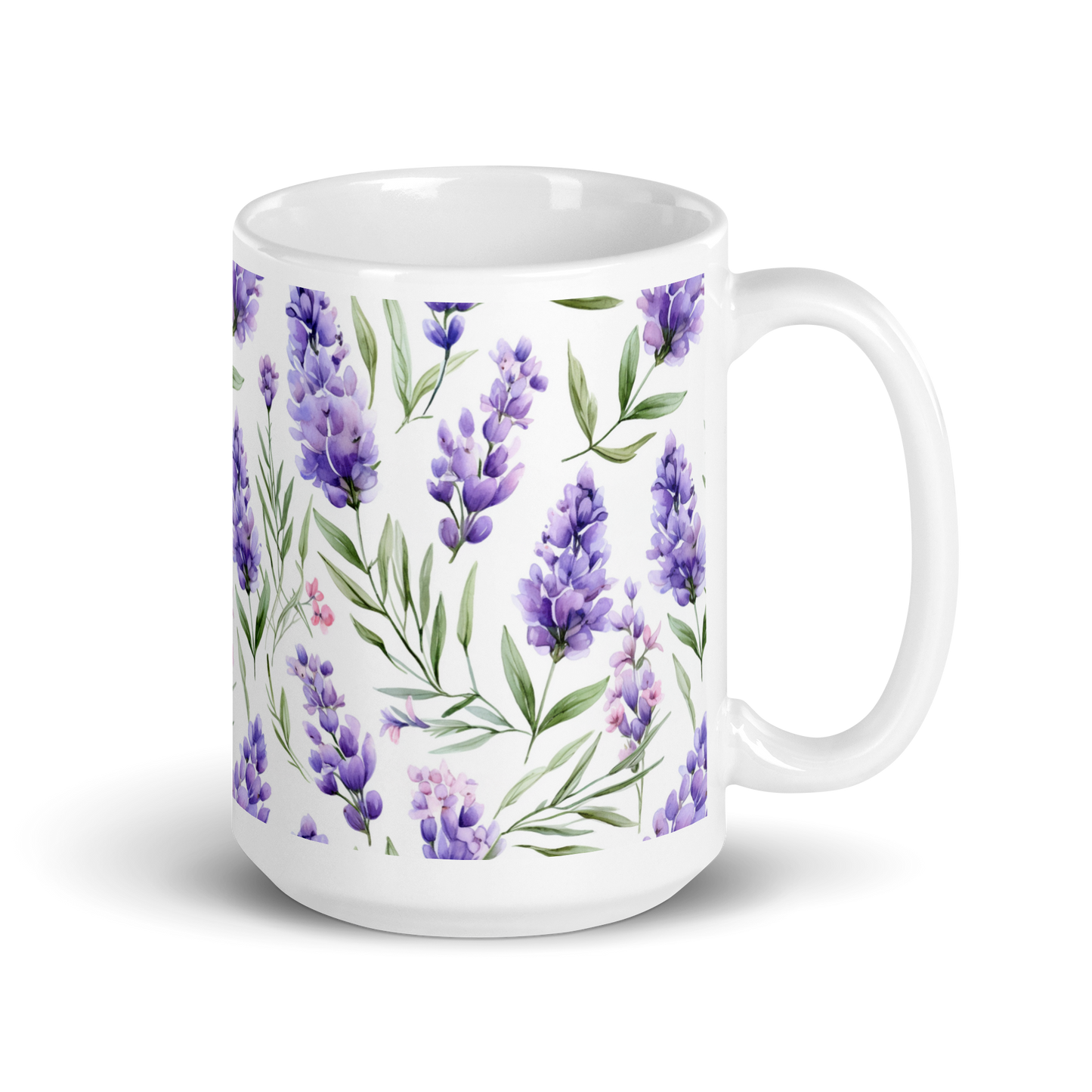 Lavender Dreams: Floral Colors Coffee Mug - Serene Tones for Soothing Sips